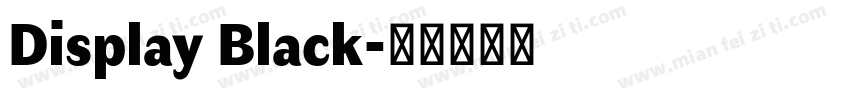Display Black字体转换